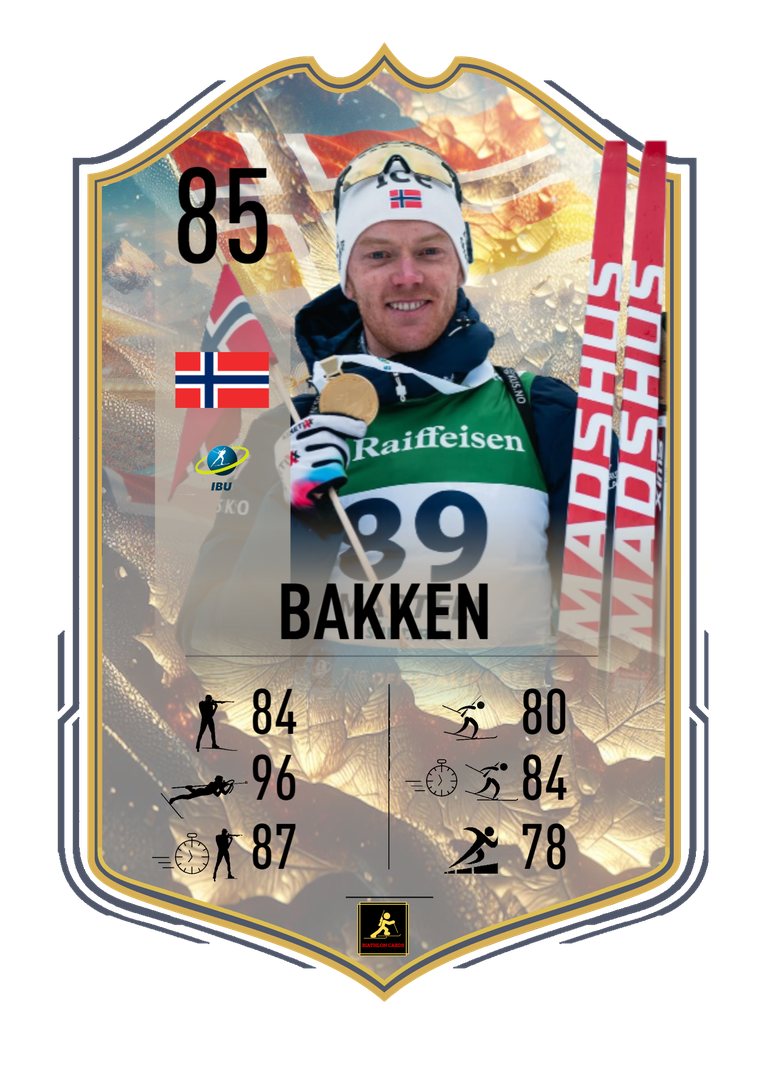 Sivert Bakken - Martell 2025 European Championships Star - Sprint and Mixed Relay European Champion - Biathlon Cards